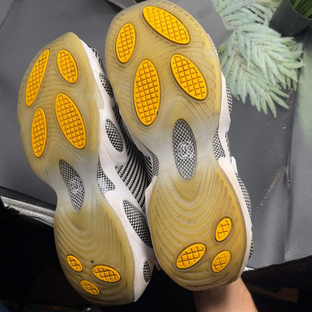 Nike Nocta glides back white trainers mens uk8