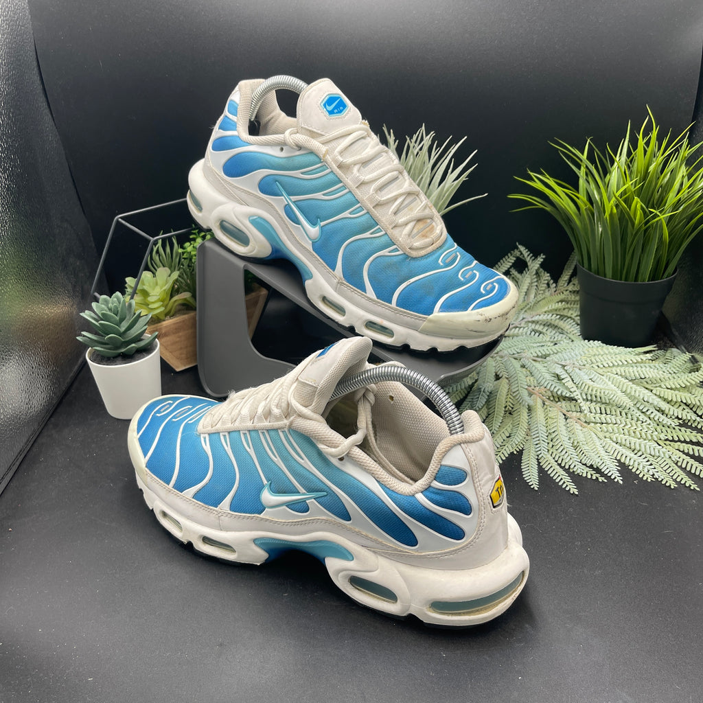 Nike tn air max plus battle blue white mens uk8.5