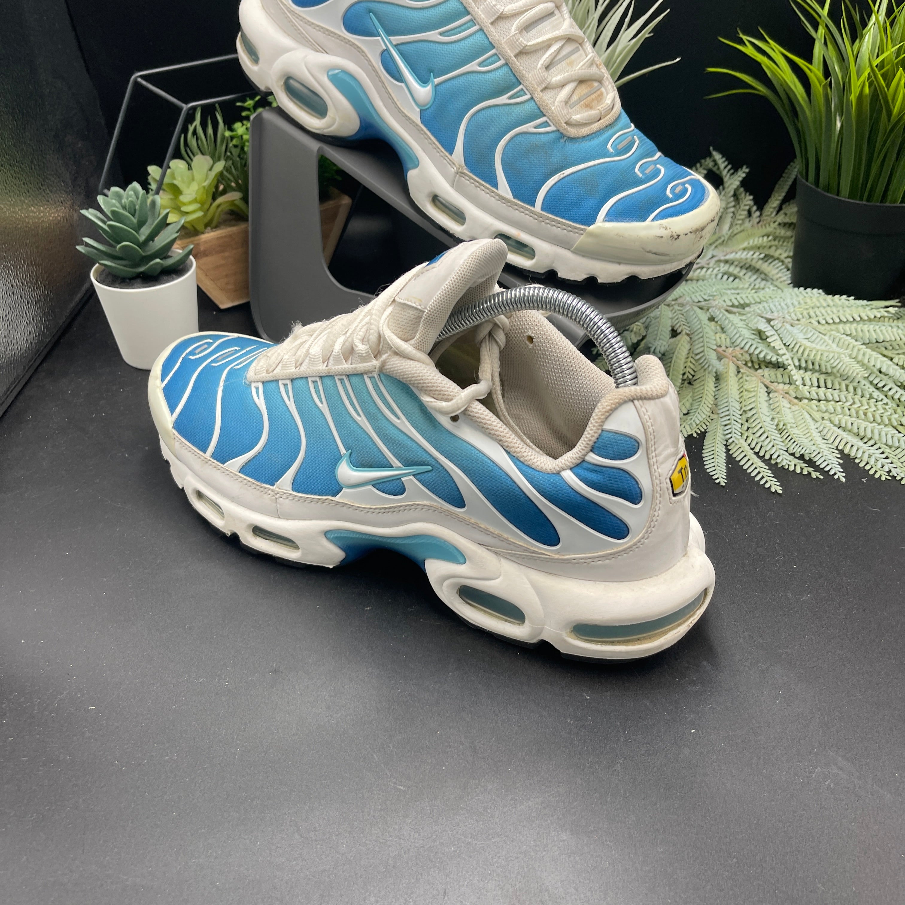 Nike tn air max plus battle blue white mens uk8.5