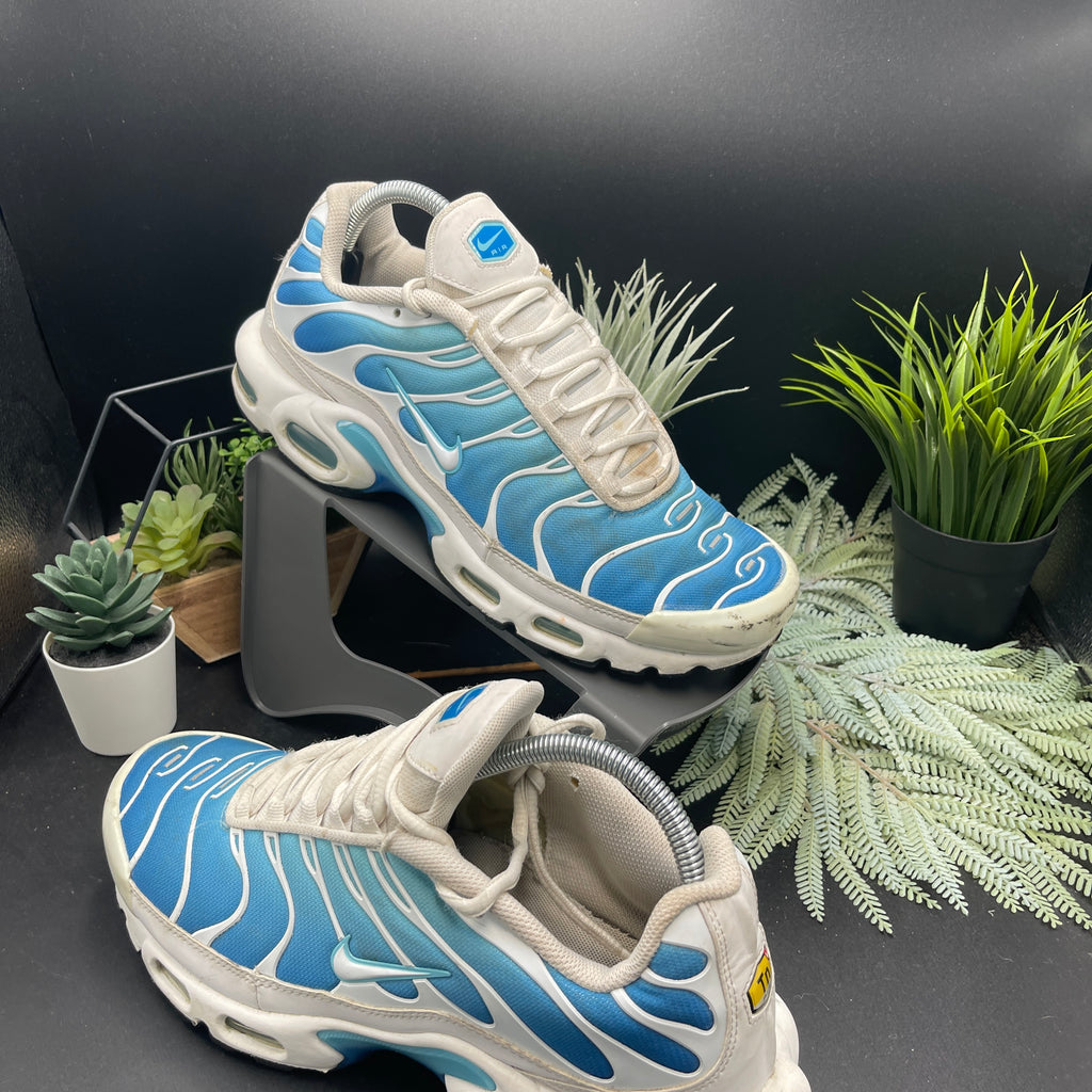 Nike tn air max plus battle blue white mens uk8.5